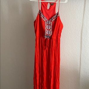 Never worn Red maxi dress